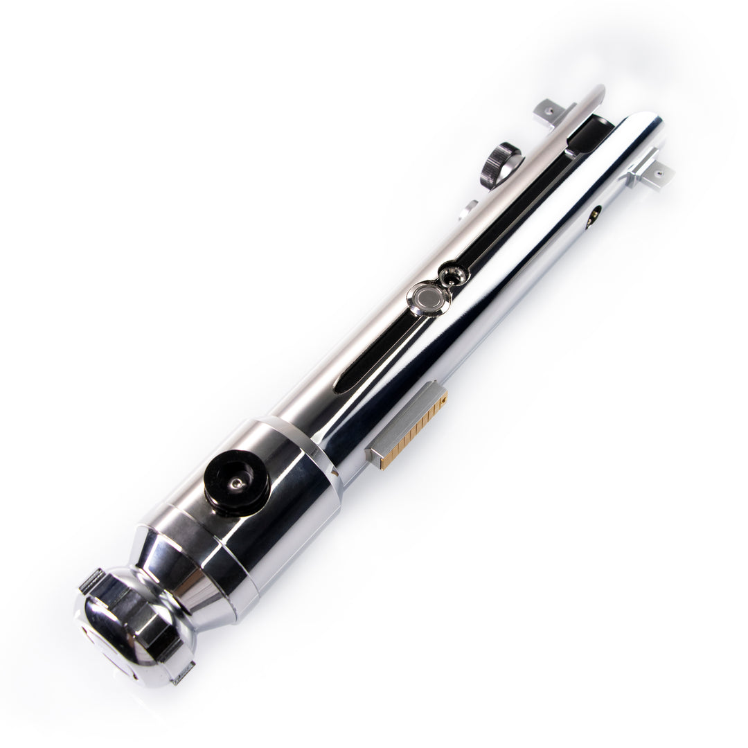 DamienSaber Lightsaber Ahsoka Variant Saber Two Hilts White Lightsaber Bluetooth Double Blades