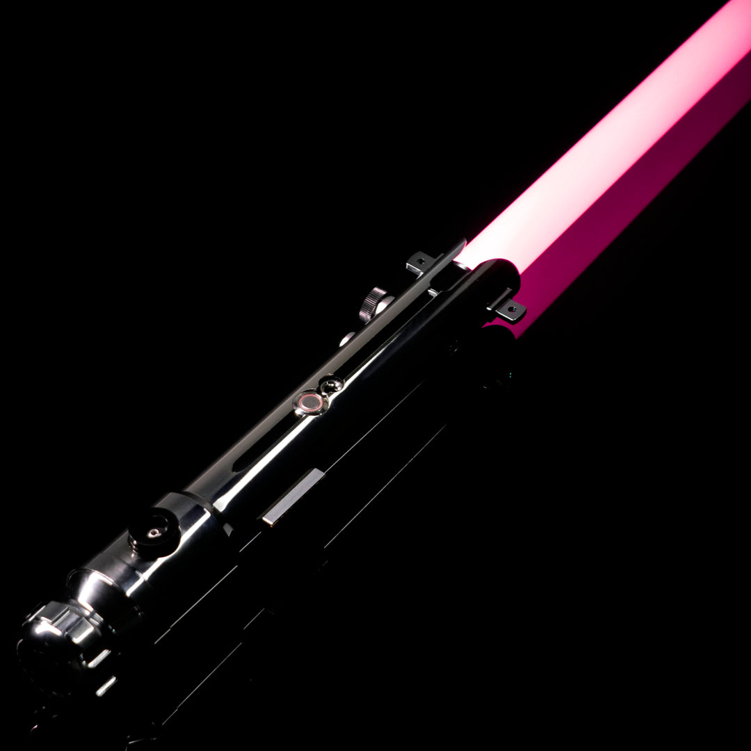 DamienSaber Lightsaber Ahsoka Variant Saber Two Hilts White Lightsaber Bluetooth Double Blades