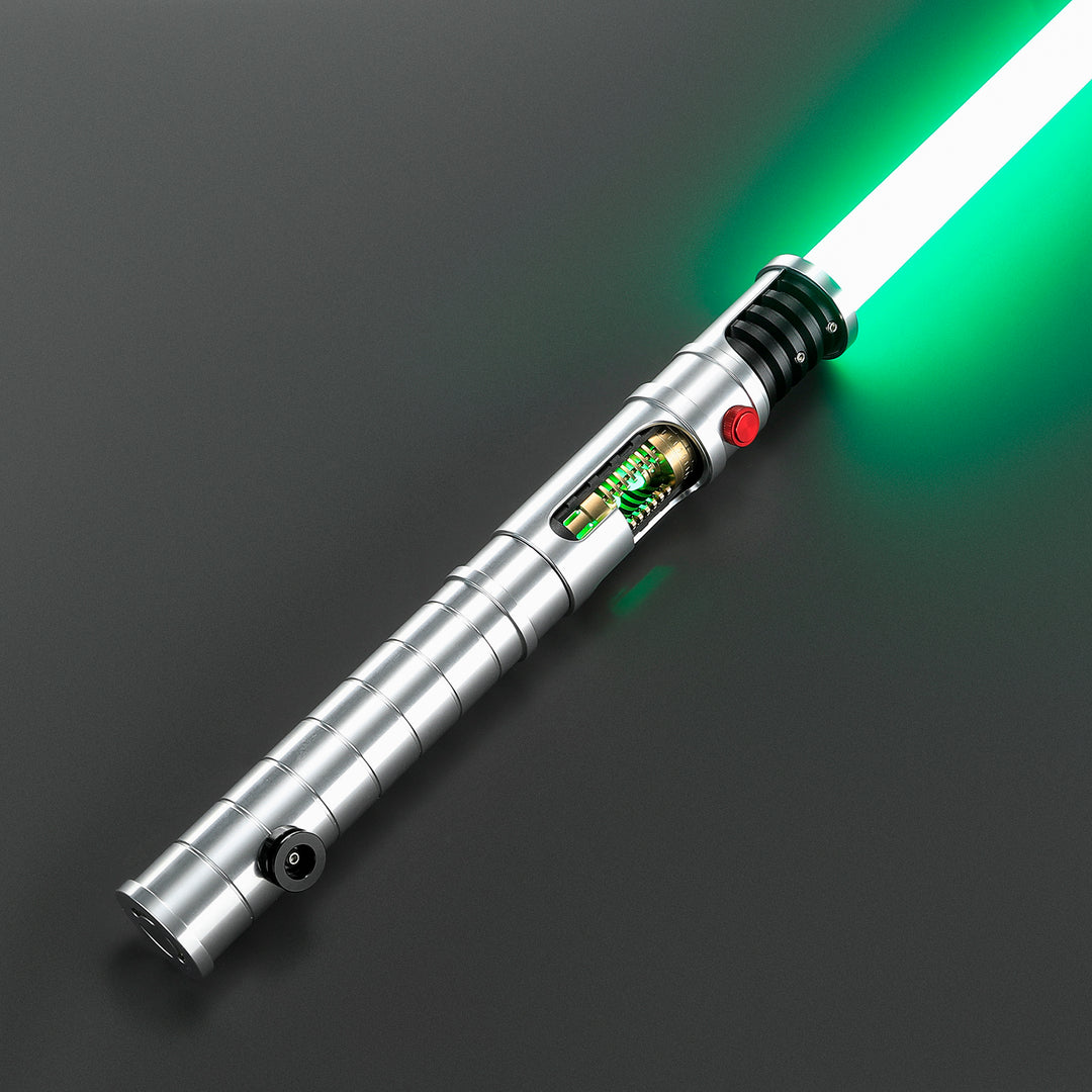 DamienSaber Quinlan Vos's Crystal Lightsaber Bluetooth App Control Neopixel Blade Hilt 31CM