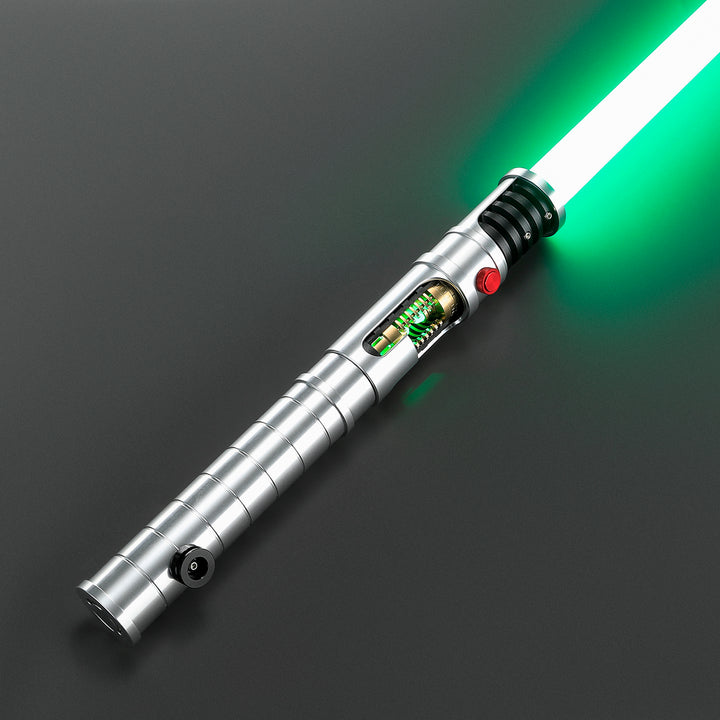 DamienSaber Quinlan Vos's Crystal Lightsaber Bluetooth App Control Neopixel Blade Hilt 31CM