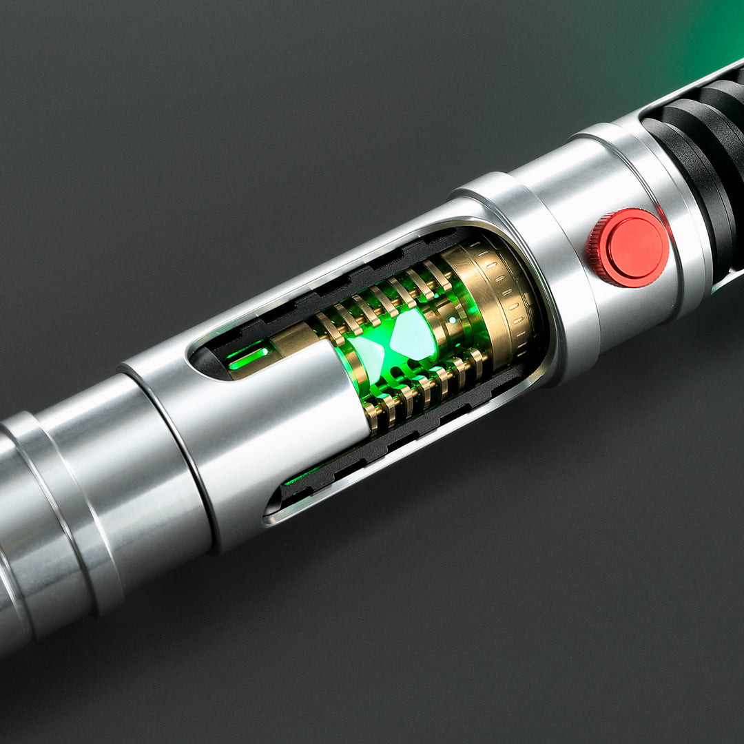 DamienSaber Quinlan Vos's Crystal Lightsaber Bluetooth App Control Neopixel Blade Hilt 31CM