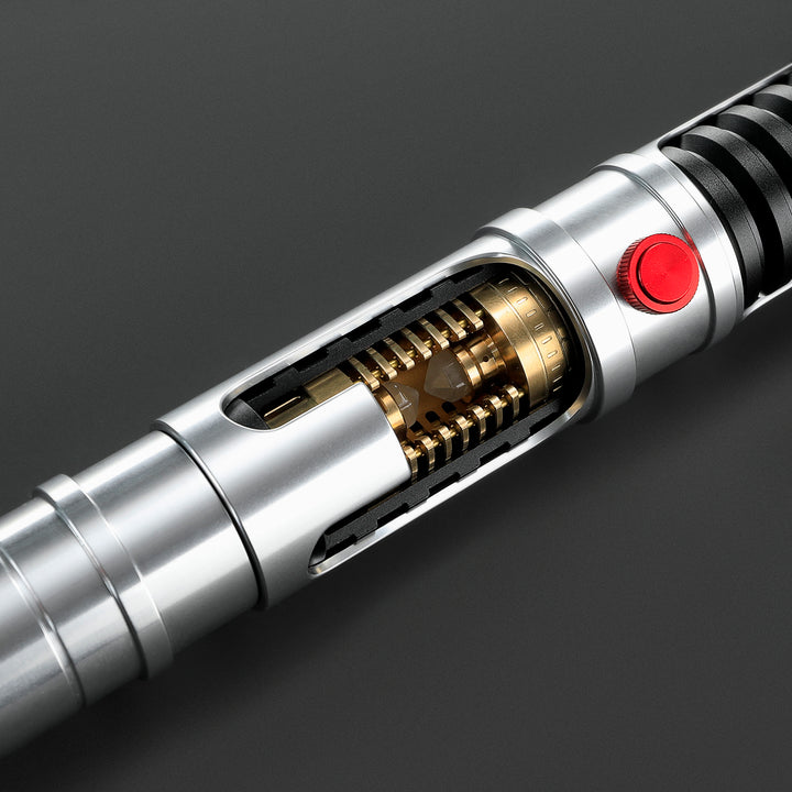DamienSaber Quinlan Vos's Crystal Lightsaber Bluetooth App Control Neopixel Blade Hilt 31CM