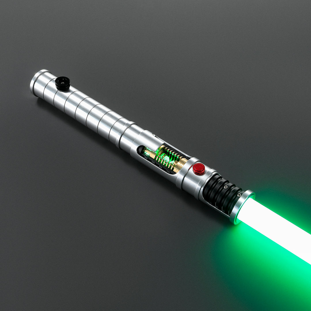 DamienSaber Quinlan Vos's Crystal Lightsaber Bluetooth App Control Neopixel Blade Hilt 31CM