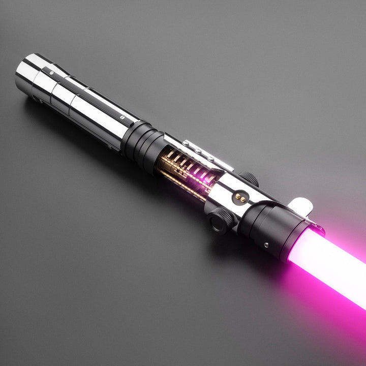 DamienSaber Lightsaber Starkiller V1 Light Saber with Crystal XENO3.0 Pogo Core Bluetooth Hilt 29CM