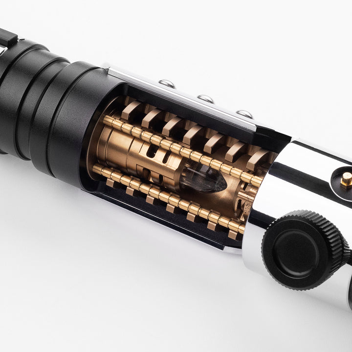 DamienSaber Lightsaber Starkiller V1 Light Saber with Crystal XENO3.0 Pogo Core Bluetooth Hilt 29CM