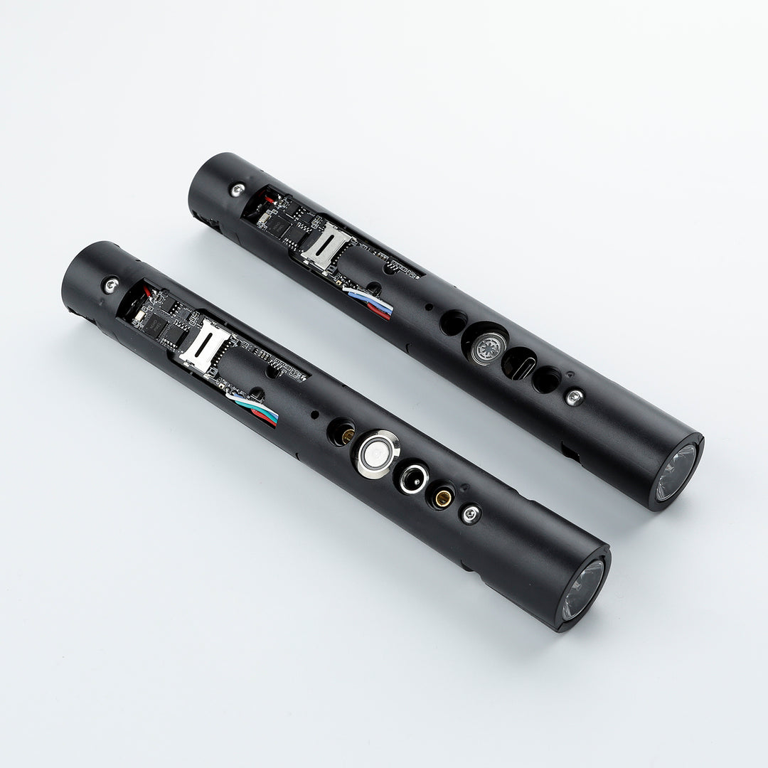 Damiensaber Lightsaber Soundboard Electronic Kit XRGB3.0 Xenopixel XENO3.0 Smooth Swing Soundboard with Infinite Color Changing 34 Sound Fonts FOC Lock Up Blaster Gravity Sensor Bluetooth APP Supporting Kit