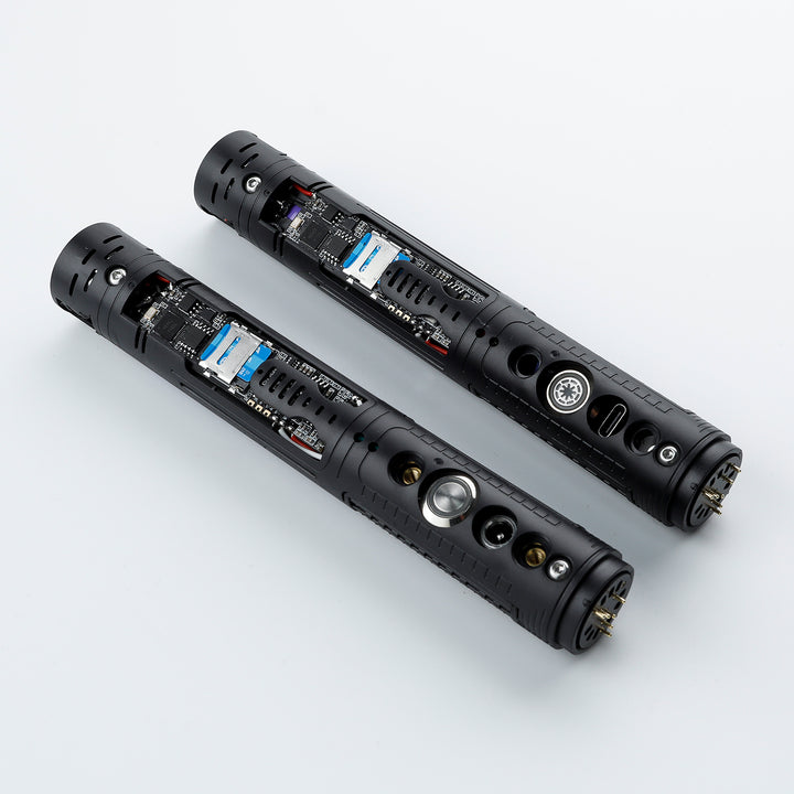 Damiensaber Lightsaber Soundboard Electronic Kit XRGB3.0 Xenopixel XENO3.0 Smooth Swing Soundboard with Infinite Color Changing 34 Sound Fonts FOC Lock Up Blaster Gravity Sensor Bluetooth APP Supporting Kit
