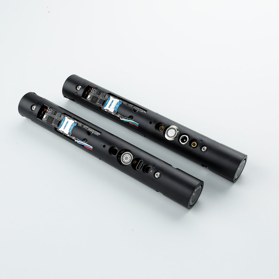 Damiensaber Lightsaber Soundboard Electronic Kit XRGB3.0 Xenopixel XENO3.0 Smooth Swing Soundboard with Infinite Color Changing 34 Sound Fonts FOC Lock Up Blaster Gravity Sensor Bluetooth APP Supporting Kit