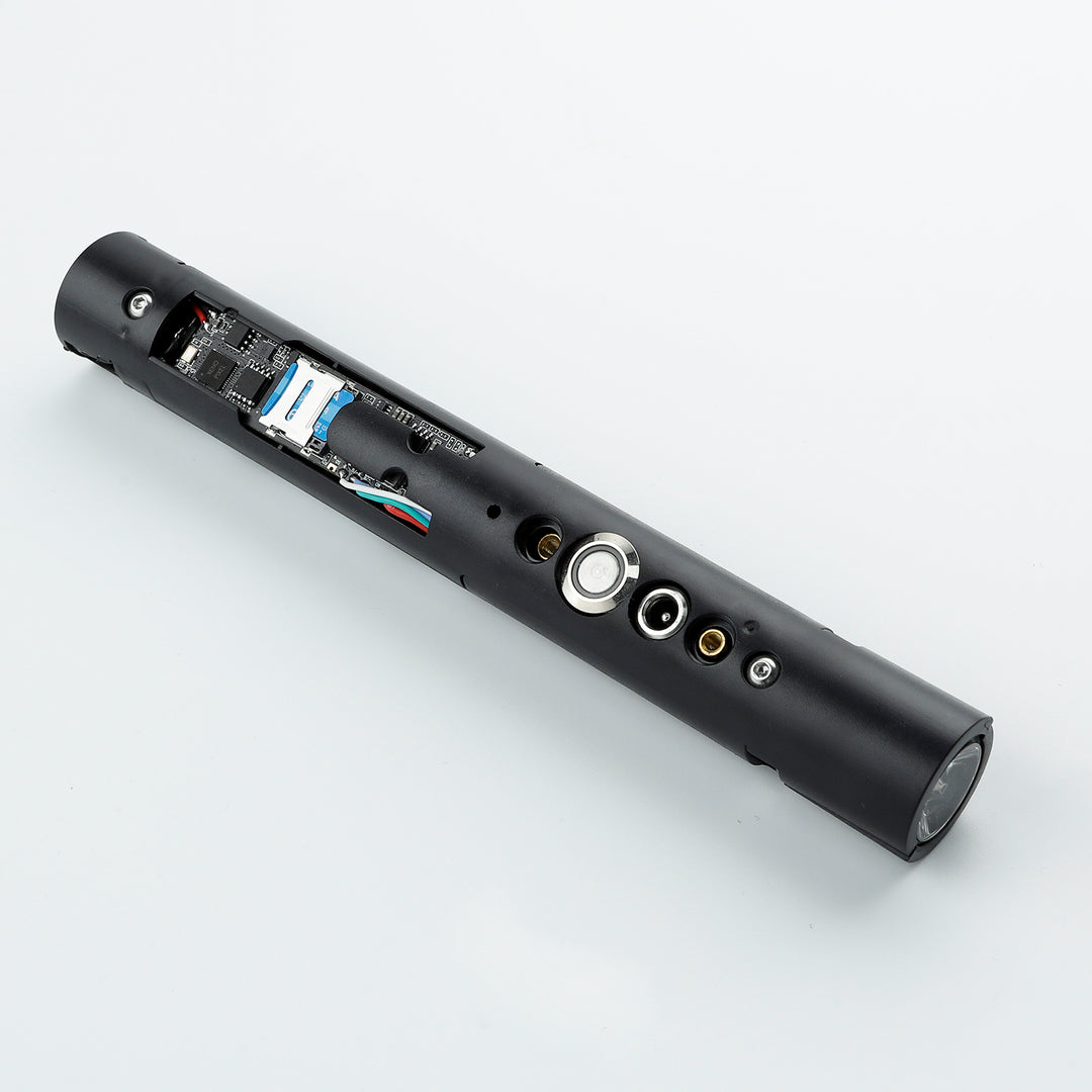 Damiensaber Lightsaber Soundboard Electronic Kit XRGB3.0 Xenopixel XENO3.0 Smooth Swing Soundboard with Infinite Color Changing 34 Sound Fonts FOC Lock Up Blaster Gravity Sensor Bluetooth APP Supporting Kit