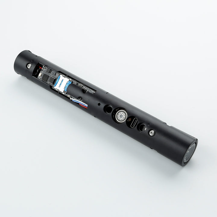 Damiensaber Lightsaber Soundboard Electronic Kit XRGB3.0 Xenopixel XENO3.0 Smooth Swing Soundboard with Infinite Color Changing 34 Sound Fonts FOC Lock Up Blaster Gravity Sensor Bluetooth APP Supporting Kit