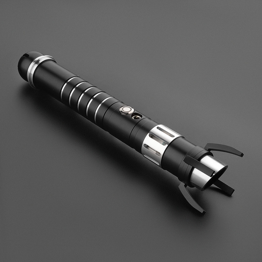 DamienSaber Lightsaber Loki Upgrade Force FX Light Saber Bluetooth Spider Black Hilt 28CM