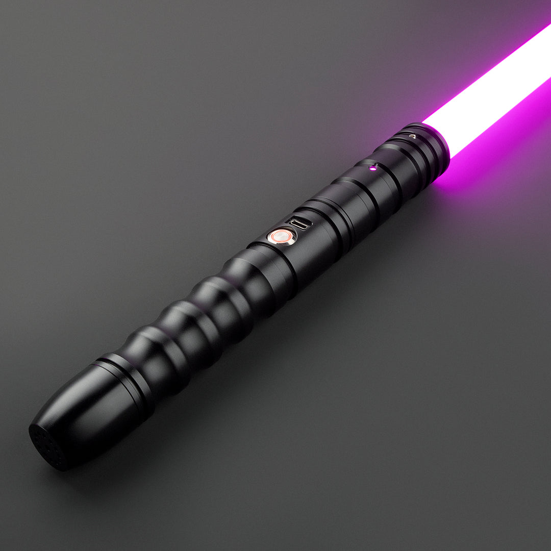 DamienSaber Lightsaber Combat Heavy Dueling FX Light Saber Bluetooth Connectable Hilt 27CM