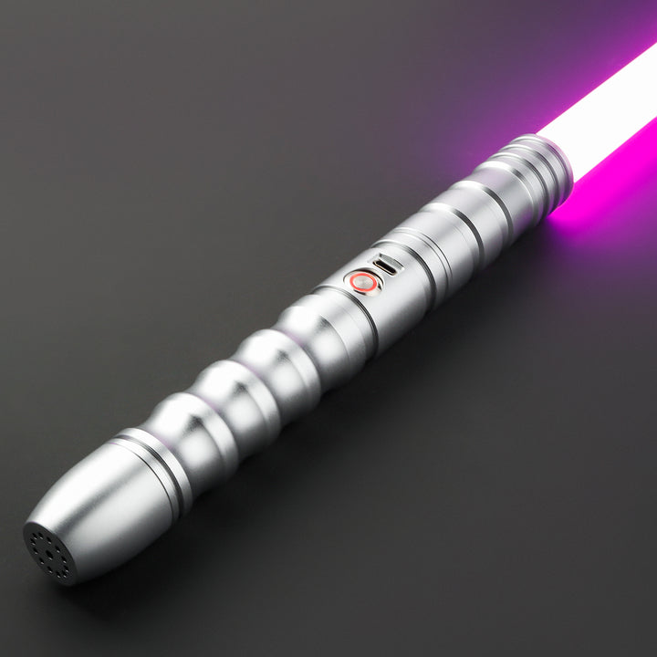 DamienSaber Lightsaber Combat Heavy Dueling FX Light Saber Bluetooth Connectable Hilt 27CM