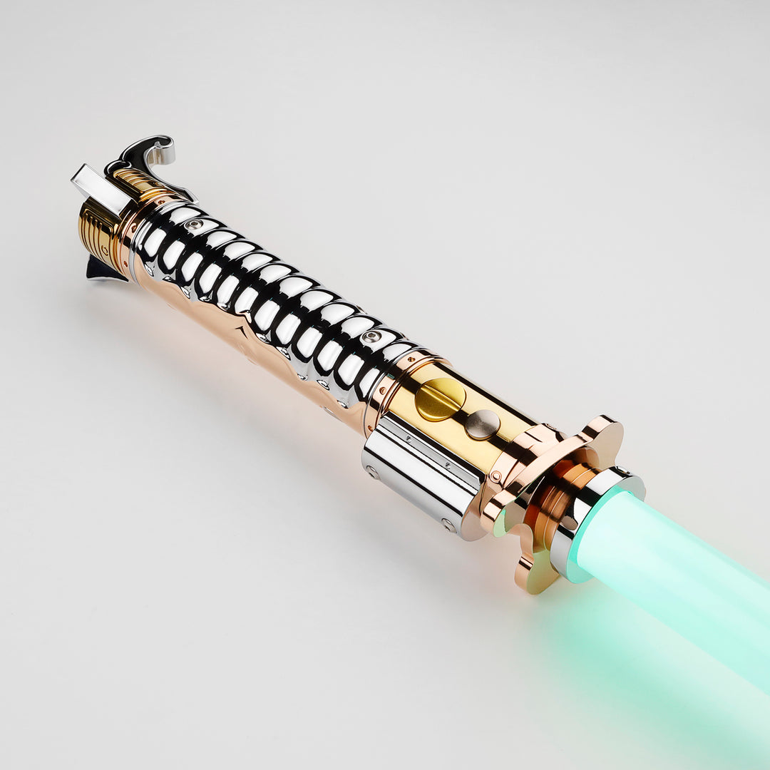 DamienSaber Lightsaber Force FX Lop Lightsaber Green Heavy Dueling Motion Control Hilt 25.5CM