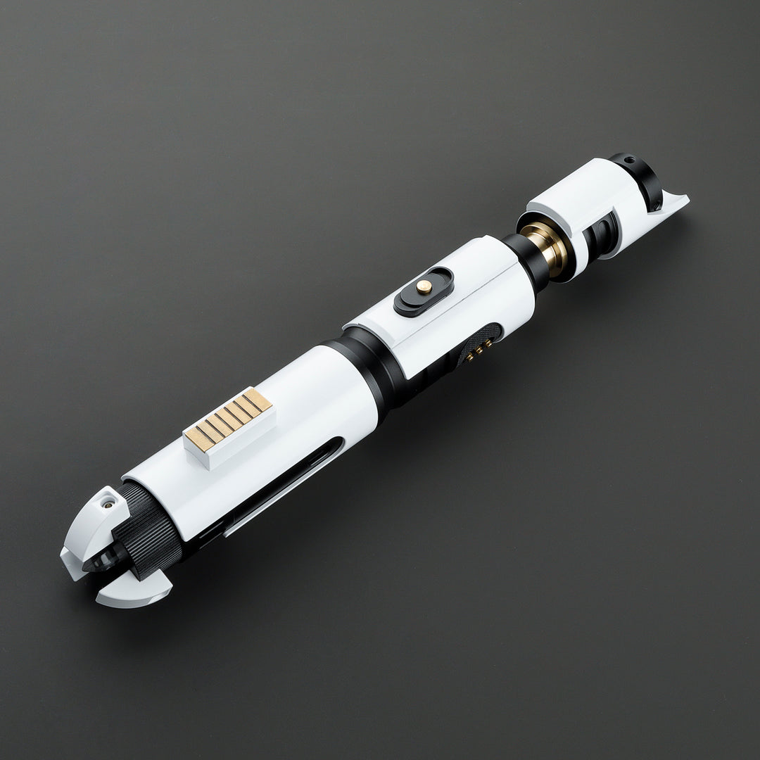 DamienSaber Lightsaber Xenopixel V3 Kit Light Saber Bluetooth Connectable White Hilt 28.7CM