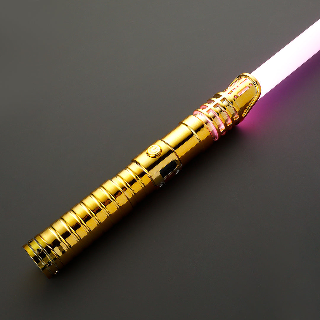 DamienSaber Custom Double Bladed LightSaber for Kids Plastic Hilt 7/8 Inch PC Blades