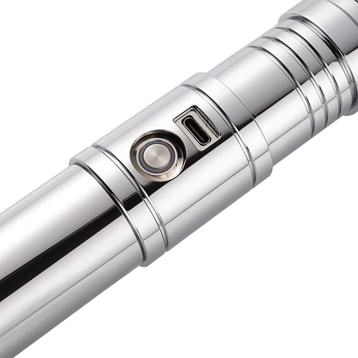 DamienSaber Lightsaber RVS Light Saber Red Dark Side Metal Hilt 28.8CM