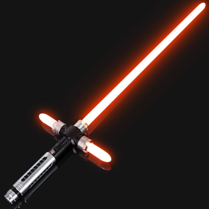 DamienSaber Lightsaber Crossguard Light Saber Xenopixel V3 Three Blades Black Hilt