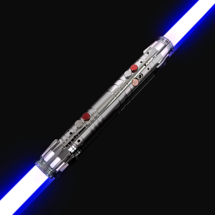 DamienSaber Lightsaber Double Bladed Light Saber Infinite Color Changing Hilt 28.5CM