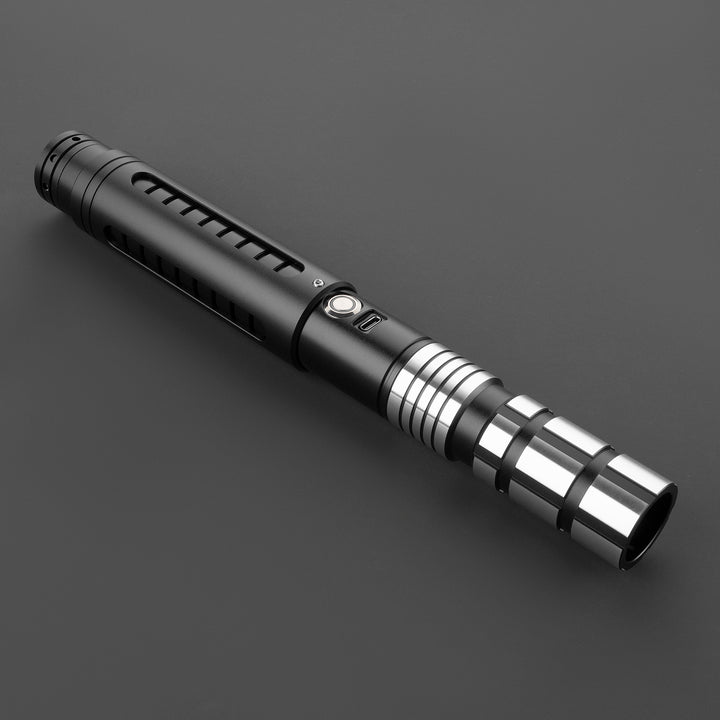 DamienSaber Lightsaber Dual Tone Light Saber Infinite Color Chaging with 34 Sound Fonts Hilt 29CM