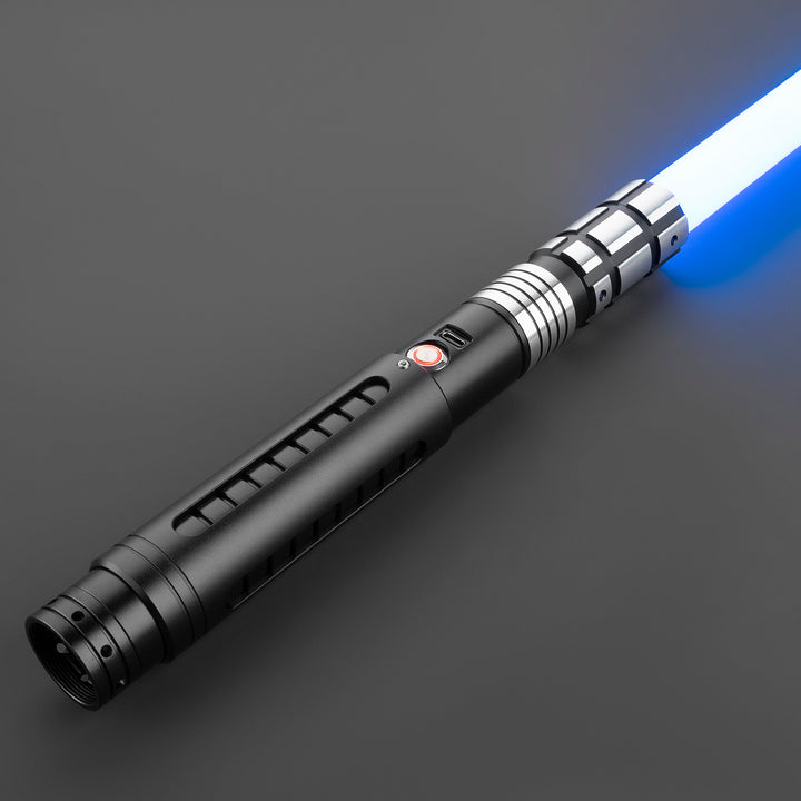 DamienSaber Lightsaber Dual Tone Light Saber Infinite Color Chaging with 34 Sound Fonts Hilt 29CM