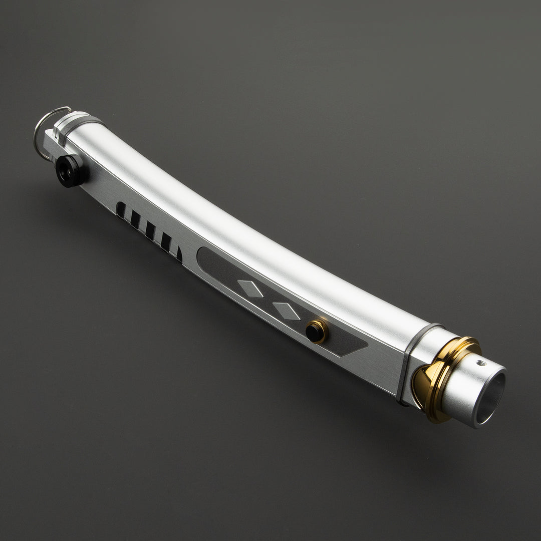 DamienSaber Lightsaber Tano Variant Light Saber Force FX White Lightsaber Double Blades & Handles