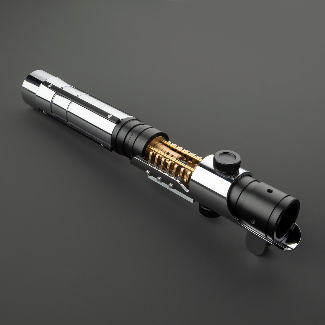 DamienSaber Lightsaber Starkiller V1 Light Saber with Crystal XENO3.0 Pogo Core Bluetooth Hilt 29CM