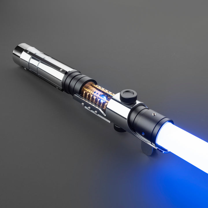 DamienSaber Lightsaber Starkiller V1 Light Saber with Crystal XENO3.0 Pogo Core Bluetooth Hilt 29CM