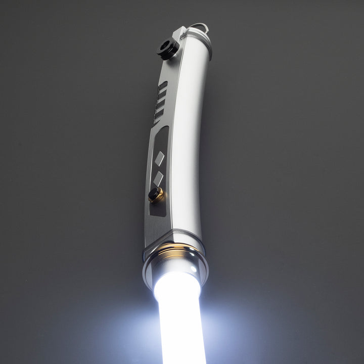 DamienSaber Lightsaber Tano Variant Light Saber Force FX White Lightsaber Double Blades & Handles