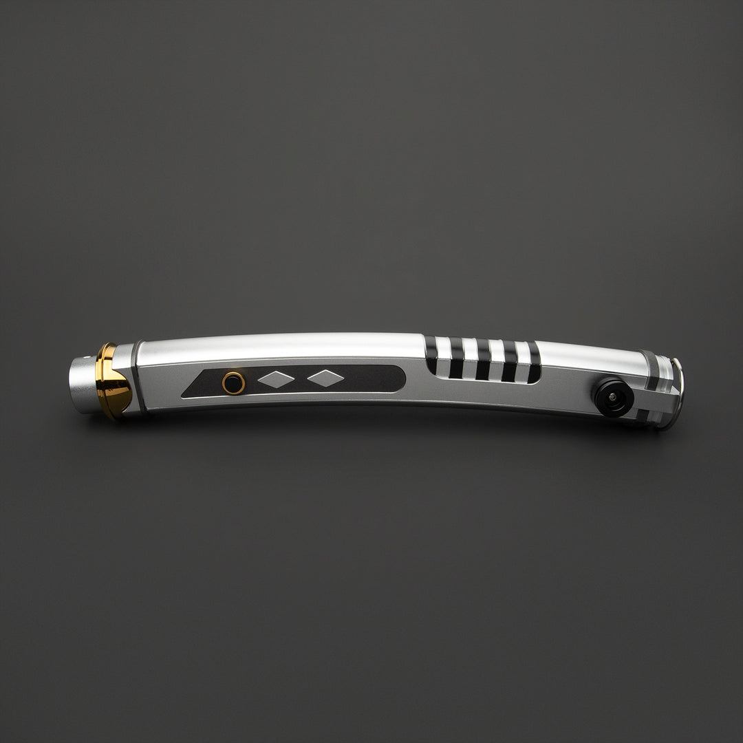 DamienSaber Lightsaber Tano Variant Light Saber Force FX White Lightsaber Double Blades & Handles