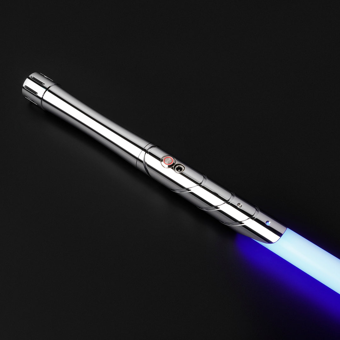 DamienSaber Lightsaber Plating Silver Hilt Design Xenopixel V3 Light Saber Hilt 31.5CM