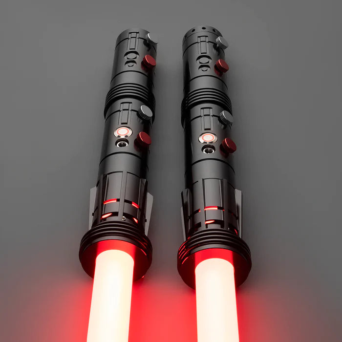 DamienSaber Lightsaber Darth Maul Saber Double Bladed Lightsaber Two Hilts Two Blades Hilt 26CM