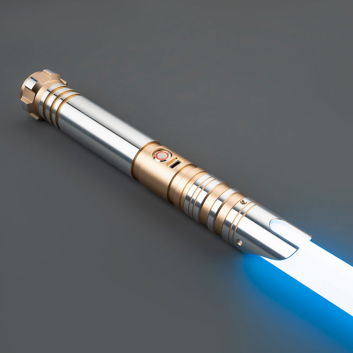 DamienSaber Light Saber Baselit 12 Sound Fonts Double Bladed Combainable Heavy Dueling Combat Lightsabers