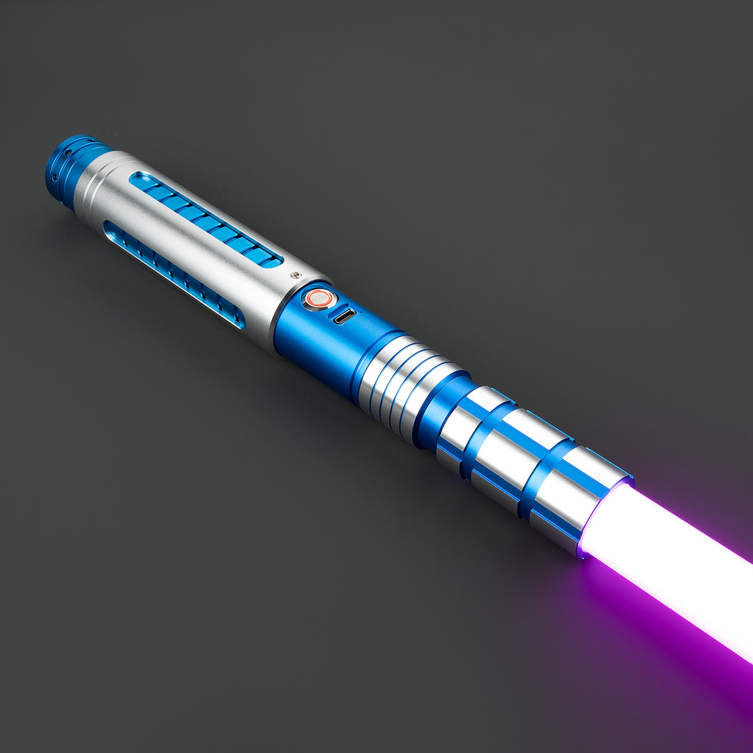 DamienSaber Lightsaber Dual Tone Light Saber Infinite Color Chaging with 34 Sound Fonts Hilt 29CM