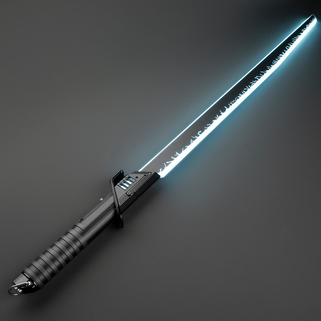DamienSaber Lightsaber Darksaber Black Sisth Inspired Black Pixel Blade Pogo Core Hilt 32CM