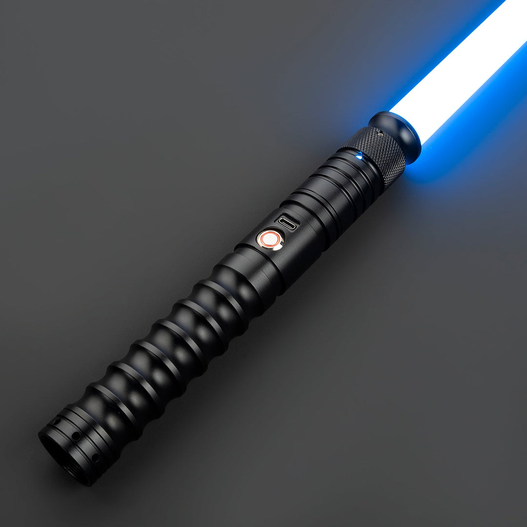 DamienSaber Lightsaber Force Heavy Dueling Combat Light Saber 16 Sound Fonts Hilt 27CM