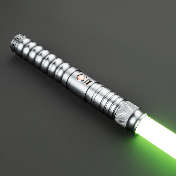 DamienSaber Lightsaber Force Heavy Dueling Combat Light Saber 16 Sound Fonts Hilt 27CM