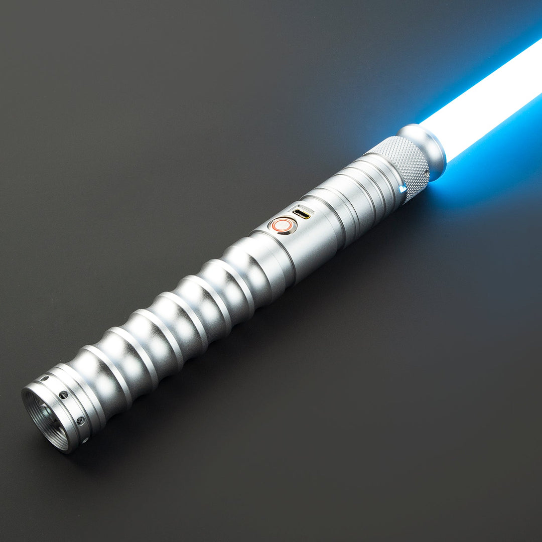 DamienSaber Lightsaber Force Heavy Dueling Combat Light Saber 16 Sound Fonts Hilt 27CM