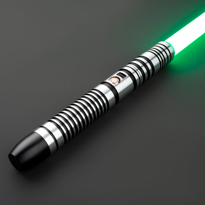 DamienSaber Lightsaber Combat Heavy Dueling FX Light Saber Bluetooth Connectable Hilt 29CM