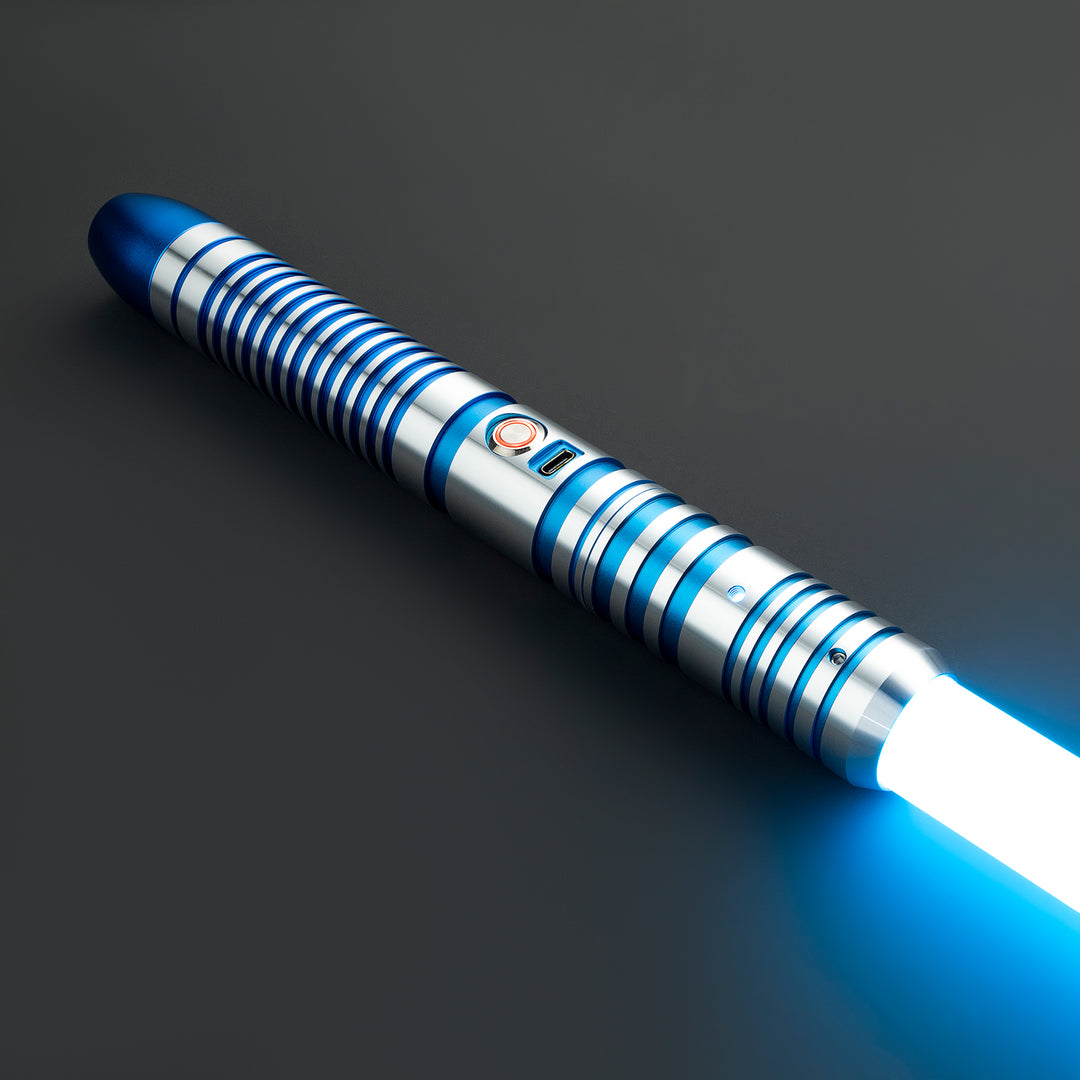 DamienSaber Lightsaber Combat Heavy Dueling FX Light Saber Bluetooth Connectable Hilt 29CM