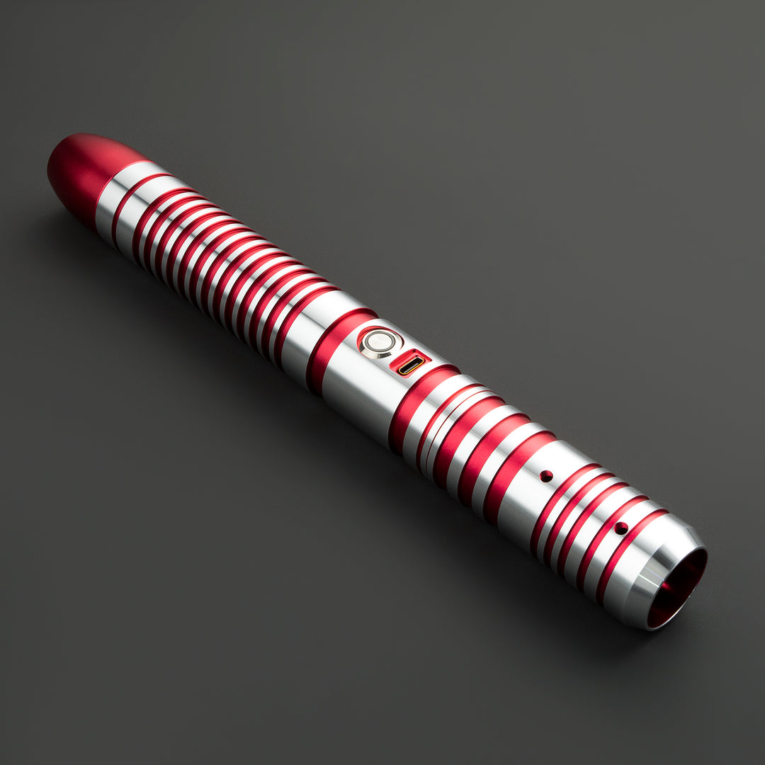 DamienSaber Lightsaber Combat Heavy Dueling FX Light Saber Bluetooth Connectable Hilt 29CM