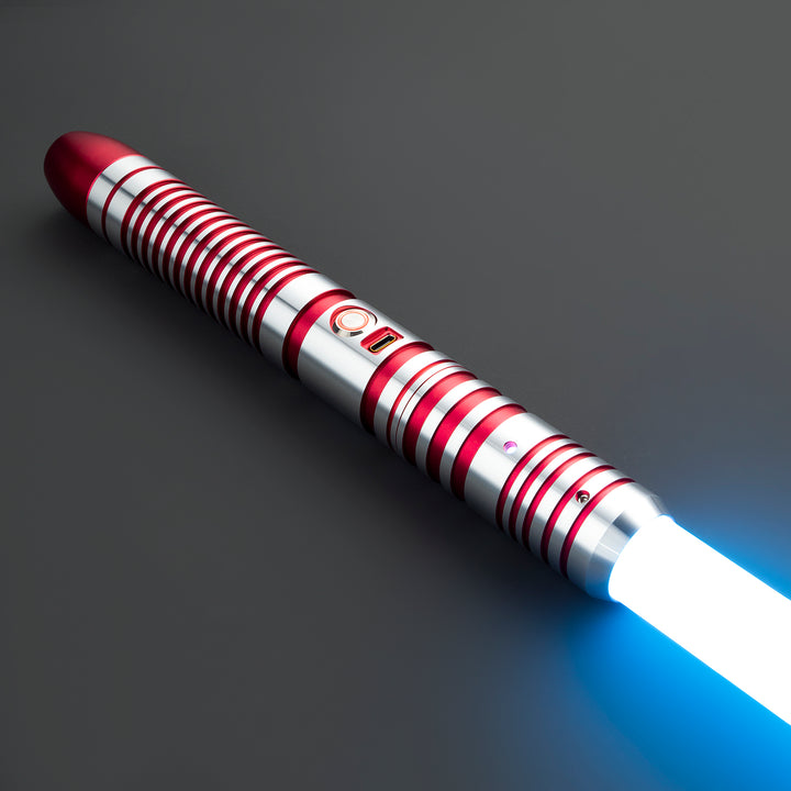 DamienSaber Lightsaber Combat Heavy Dueling FX Light Saber Bluetooth Connectable Hilt 29CM