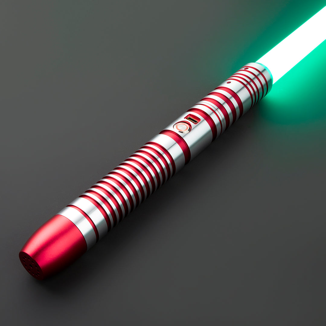 DamienSaber Lightsaber Combat Heavy Dueling FX Light Saber Bluetooth Connectable Hilt 29CM
