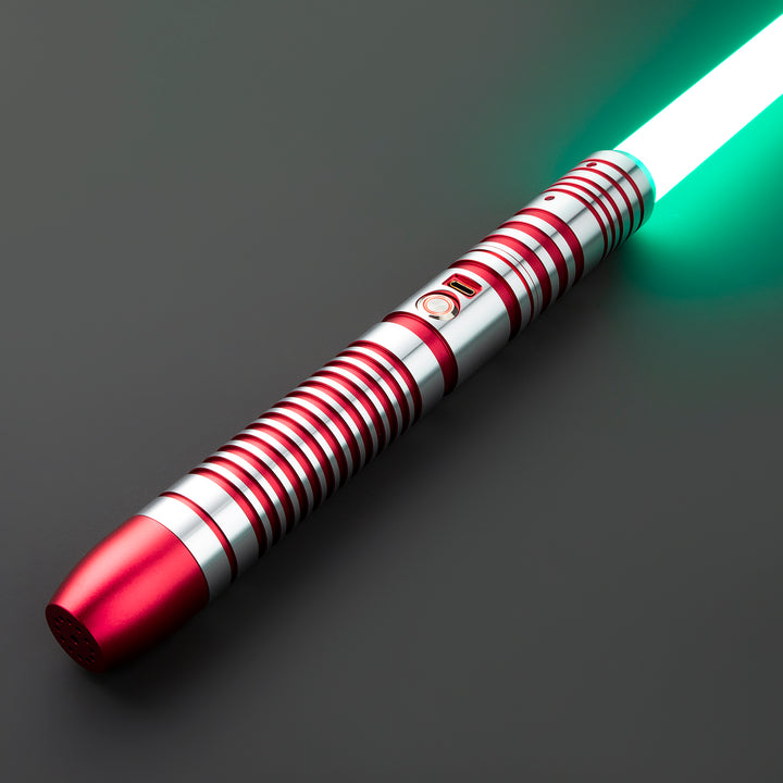 DamienSaber Lightsaber Combat Heavy Dueling FX Light Saber Bluetooth Connectable Hilt 29CM