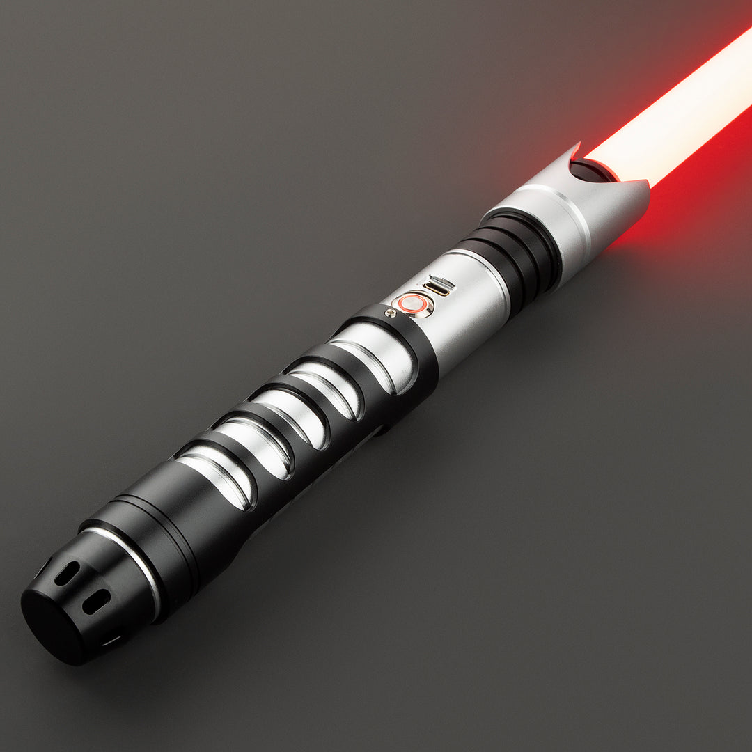 DamienSaber Light Saber Baselit 9 Sound Fonts Double Bladed Combainable Heavy Dueling Combat Lightsabers