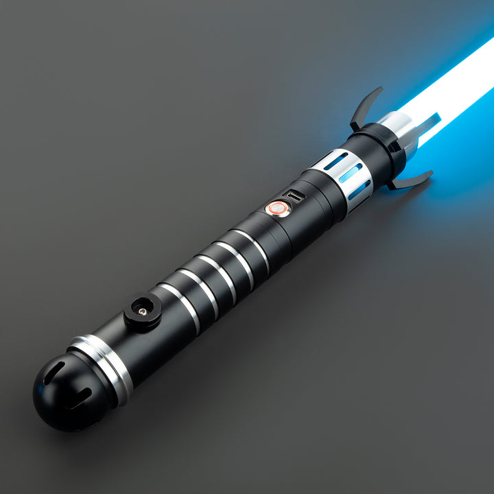 DamienSaber Lightsaber Loki Upgrade Force FX Light Saber Bluetooth Spider Black Hilt 28CM