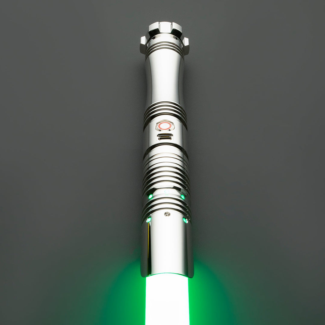 DamienSaber Light Saber Baselit 9 Sound Fonts Double Bladed Combainable Heavy Dueling Combat Lightsabers