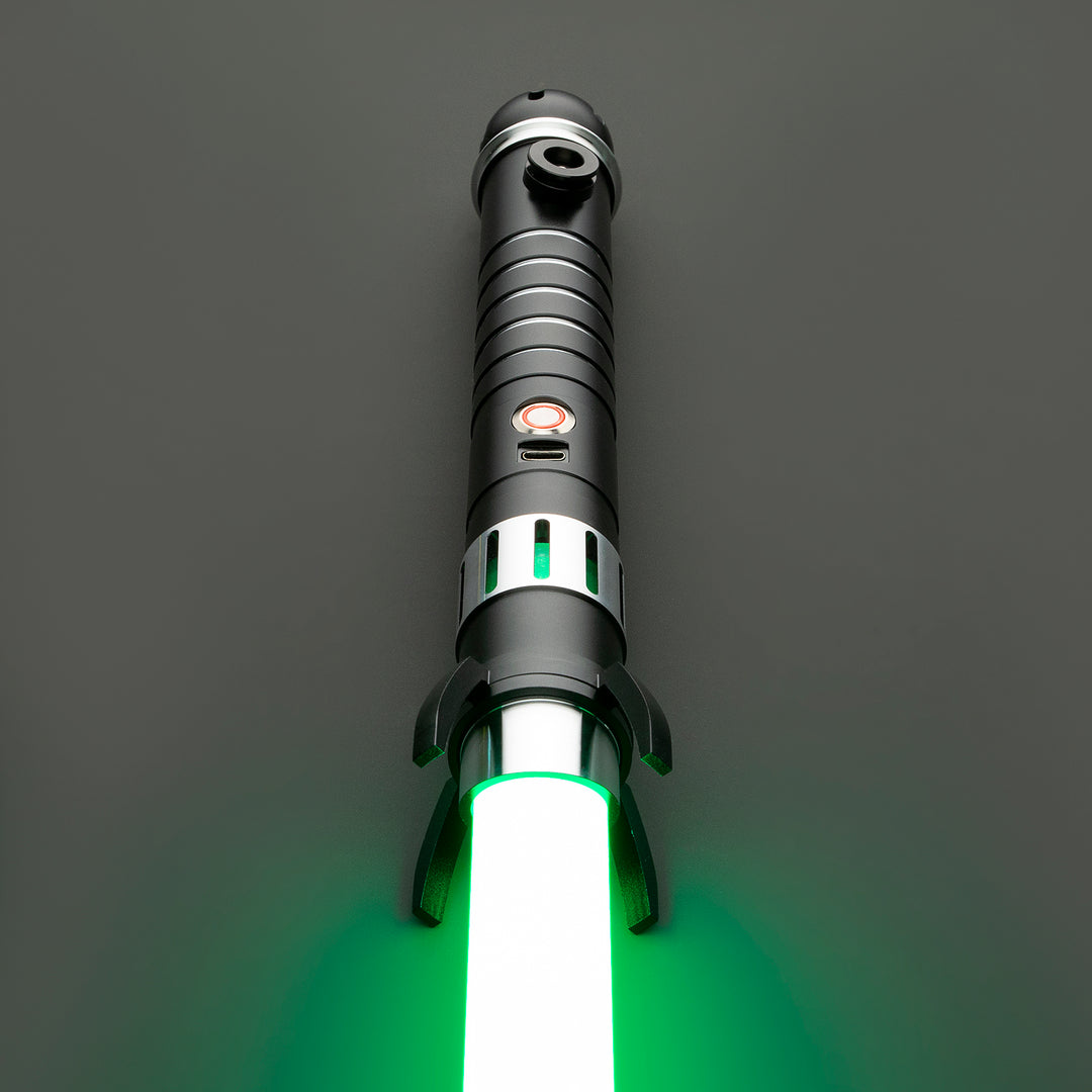 DamienSaber Lightsaber Loki Upgrade Force FX Light Saber Bluetooth Spider Black Hilt 28CM