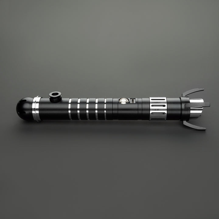 DamienSaber Lightsaber Loki Upgrade Force FX Light Saber Bluetooth Spider Black Hilt 28CM