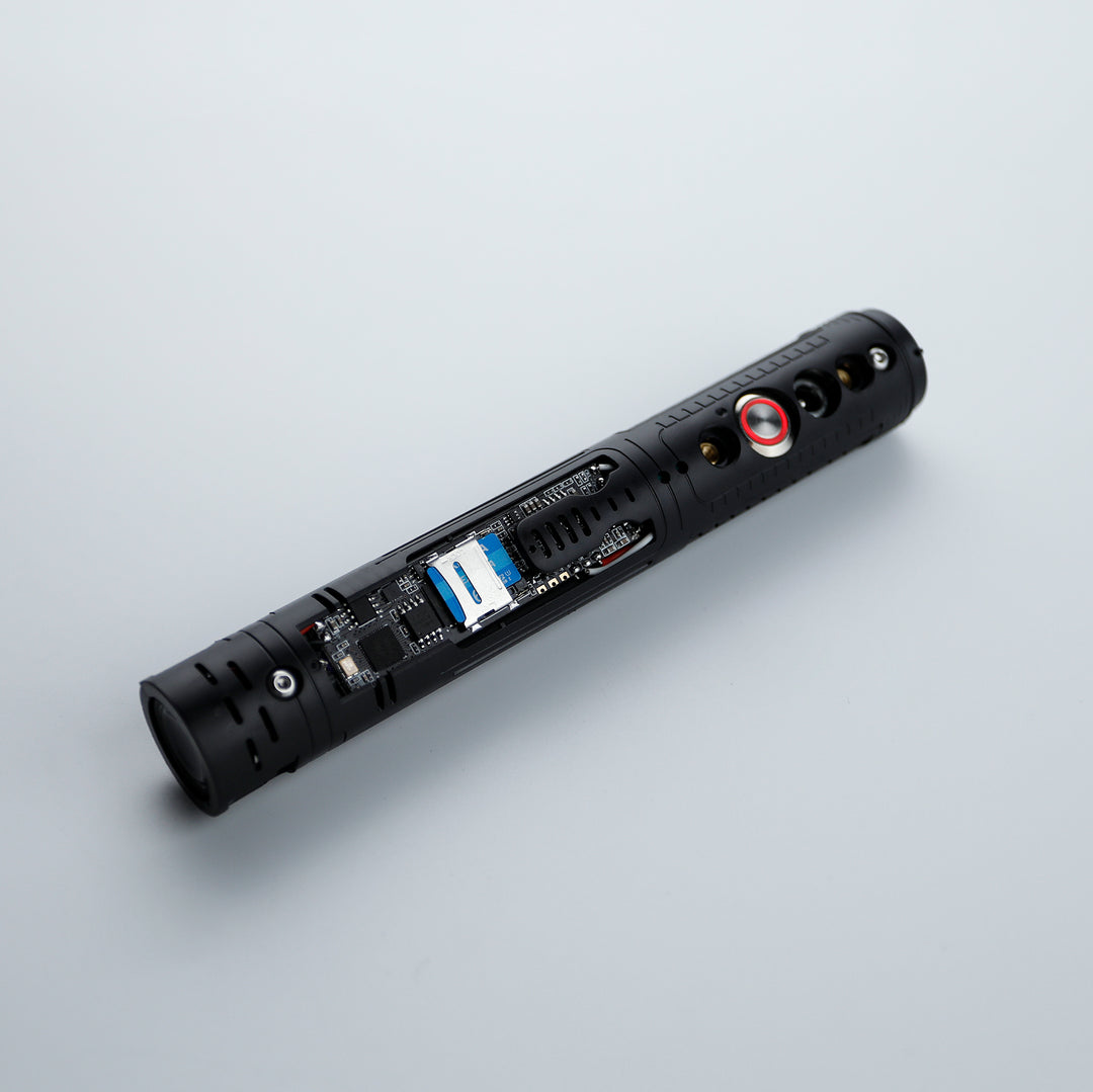Damiensaber Lightsaber Soundboard Electronic Kit XRGB3.0 Xenopixel XENO3.0 Smooth Swing Soundboard with Infinite Color Changing 34 Sound Fonts FOC Lock Up Blaster Gravity Sensor Bluetooth APP Supporting Kit